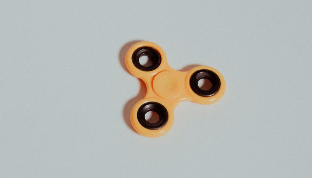 Fidget spinner, popular toy for stressed kidulting