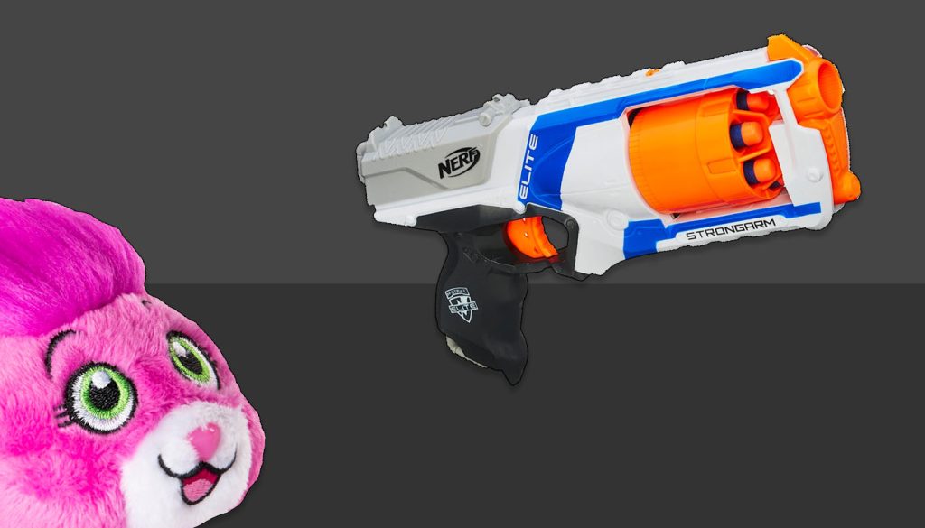 Furby and NERF toys from 2010s