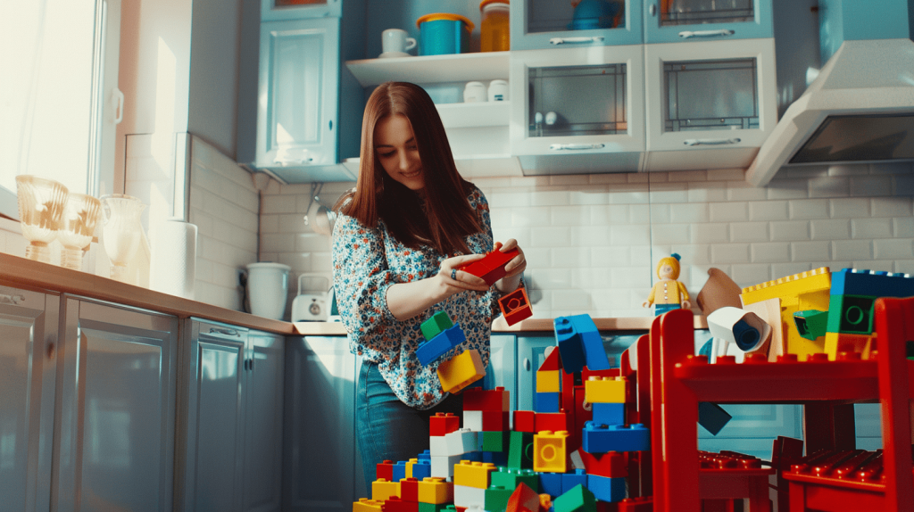 The family loves her love blocks